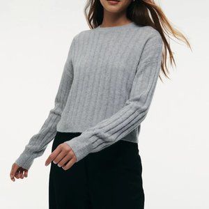 Naadam Cashmere Ribbed Cropped Sweater